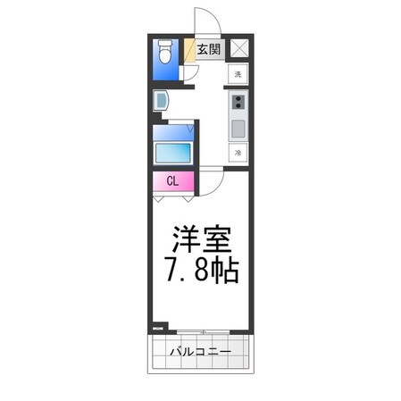 サリエンテス堺七道の物件間取画像